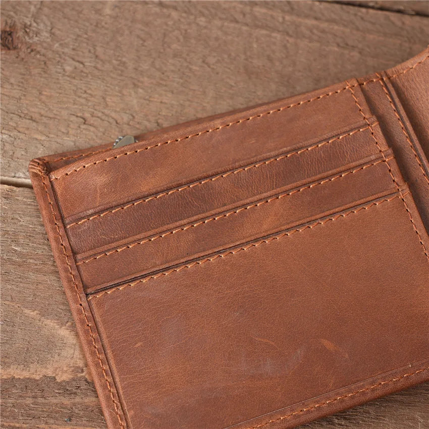 Cherry Minimalist Leder-Geldbörse