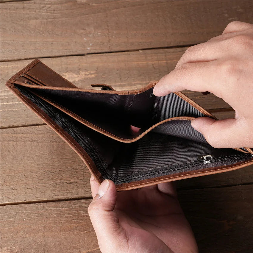 Cherry Minimalist Leder-Geldbörse