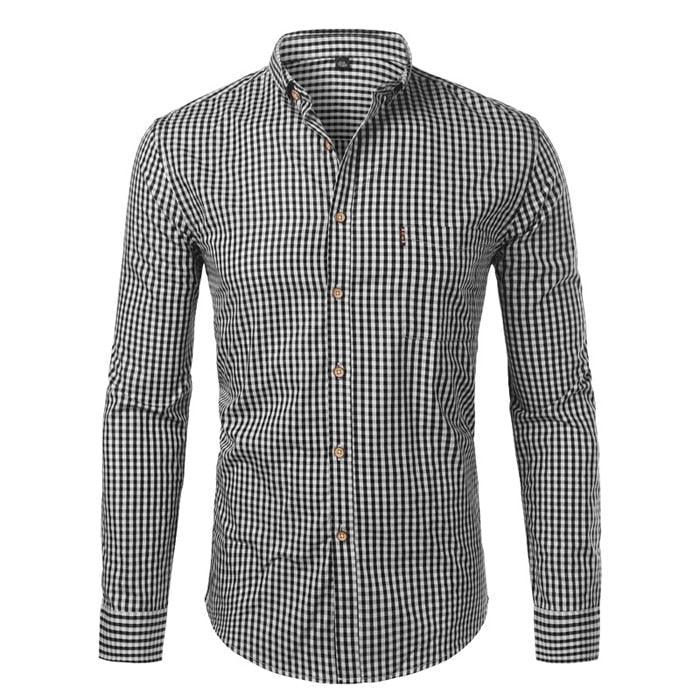 Karomuster Edelstahl Shirt