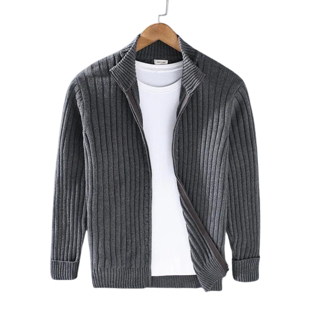 Ferrara Pullover mit Rippstruktur