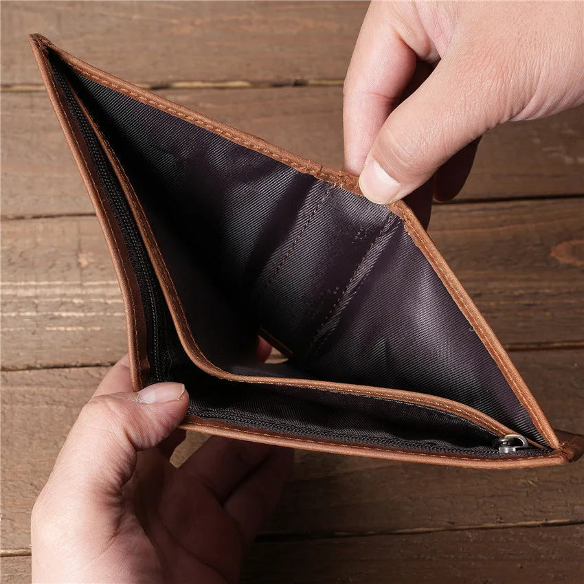 Cherry Minimalist Leder-Geldbörse
