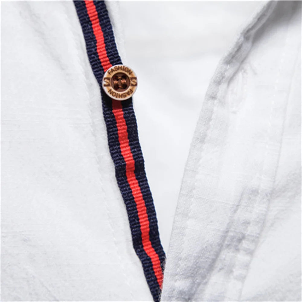 Slim-Fit Businesshemd – Mandarinkragen