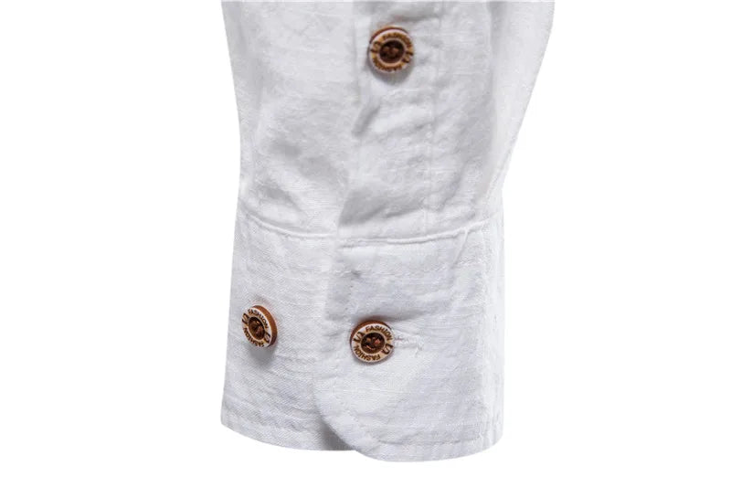 Slim-Fit Businesshemd – Mandarinkragen