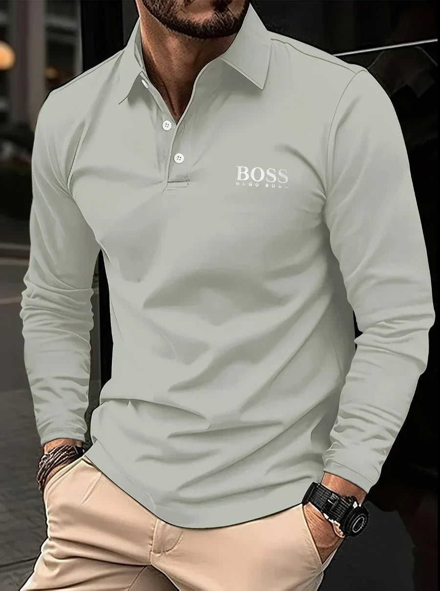 Langarm-Polo für Herren 